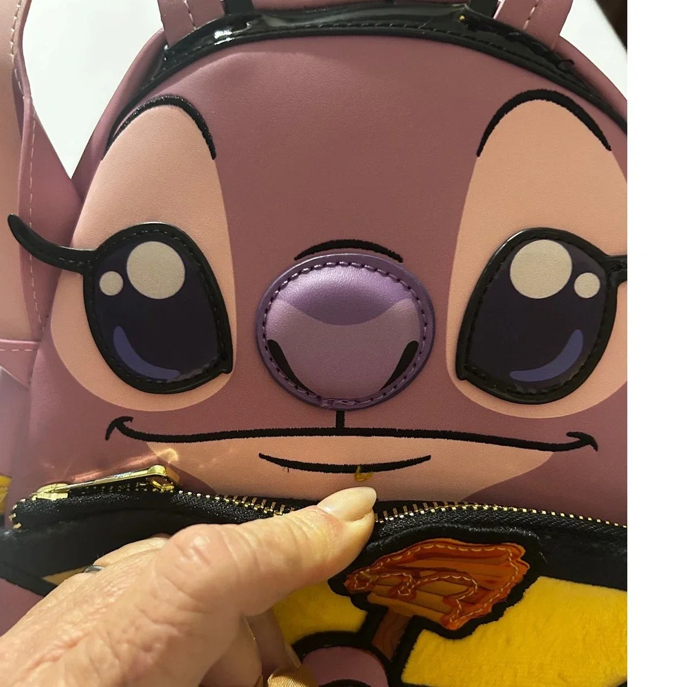 Disney Loungefly Angel Bumblebee Mini Backpack Lilo & Stitch Pink Yellow New